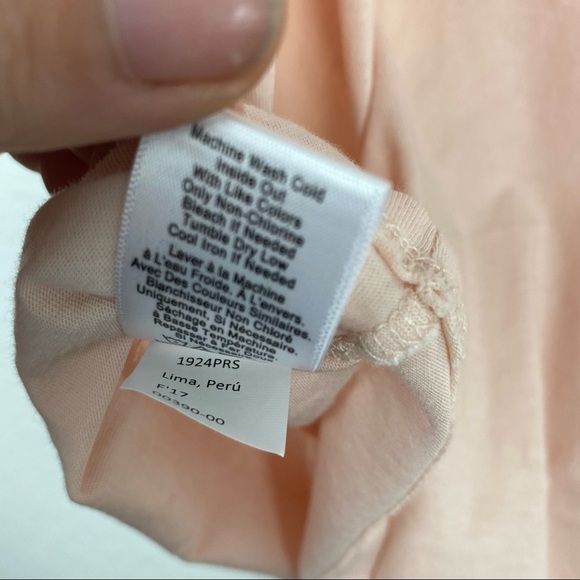 NATION LTD Yorkville One Shoulder Tee, Pink, Small - Picture 6 of 7